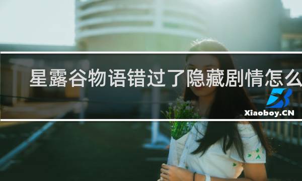 星露谷物语错过了隐藏剧情怎么办