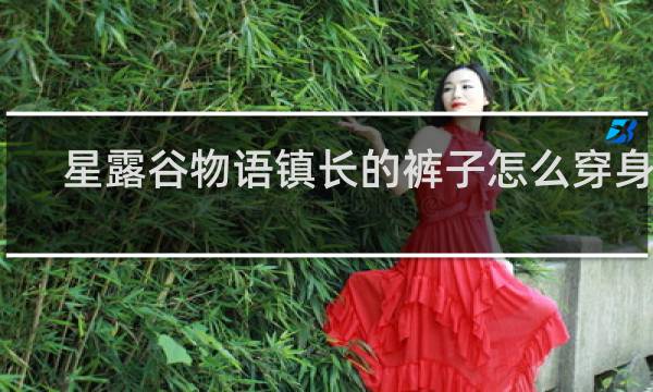 星露谷物语镇长的裤子怎么穿身上