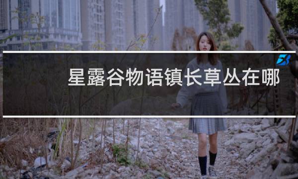 星露谷物语镇长草丛在哪