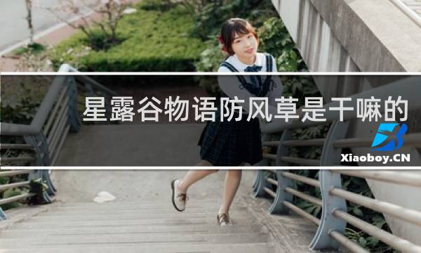 星露谷物语防风草是干嘛的