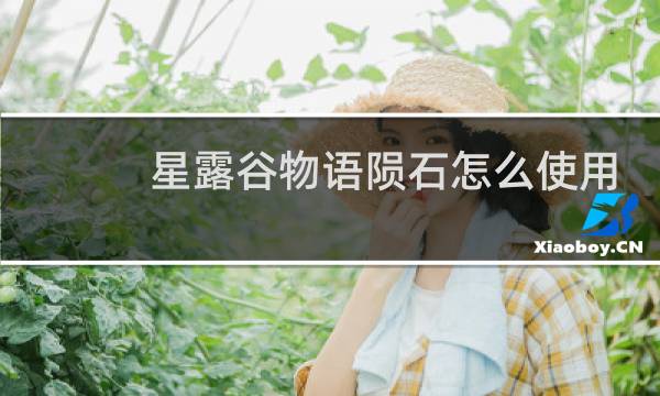 星露谷物语陨石怎么使用