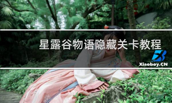 星露谷物语隐藏关卡教程