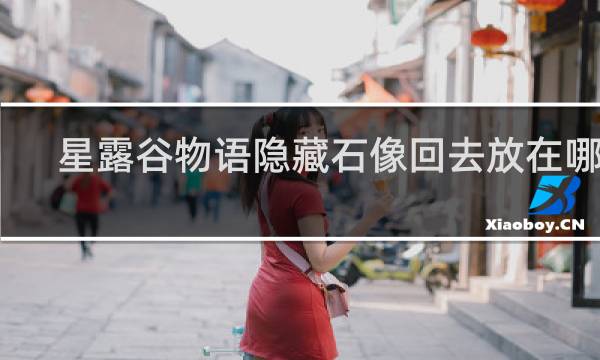 星露谷物语隐藏石像回去放在哪路
