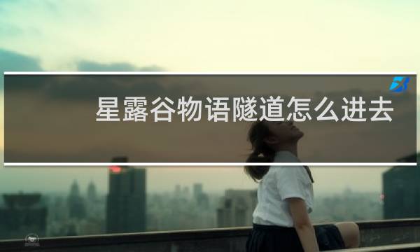 星露谷物语隧道怎么进去