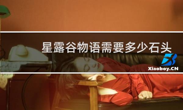 星露谷物语需要多少石头