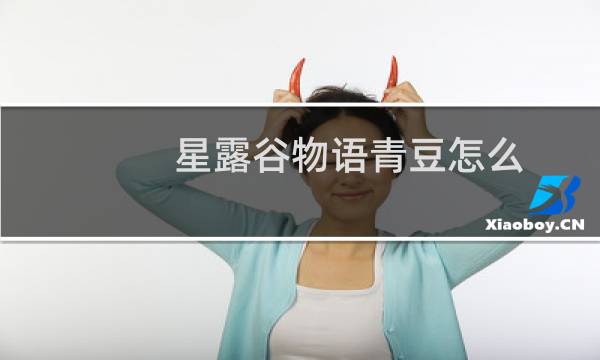 星露谷物语青豆怎么