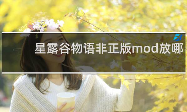 星露谷物语非正版mod放哪