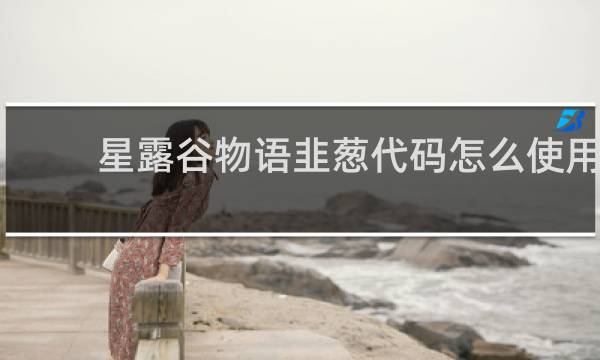 星露谷物语韭葱代码怎么使用