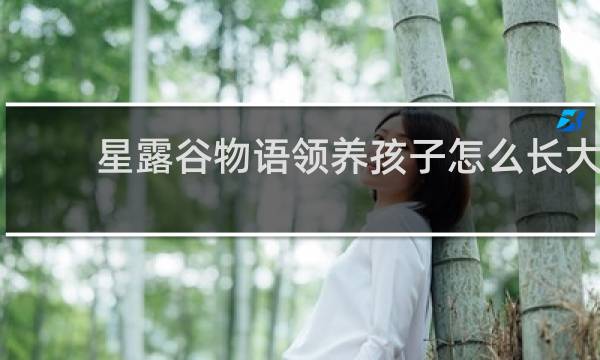 星露谷物语领养孩子怎么长大