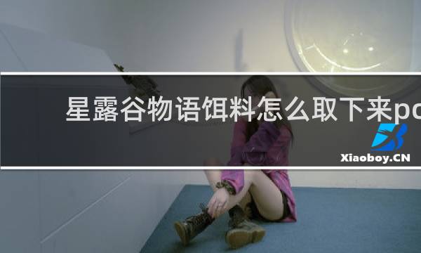 星露谷物语饵料怎么取下来pc