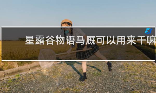 星露谷物语马厩可以用来干嘛
