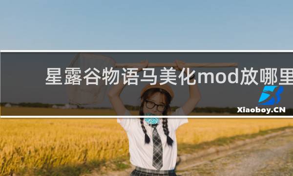 星露谷物语马美化mod放哪里