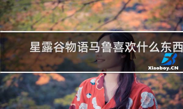 星露谷物语马鲁喜欢什么东西