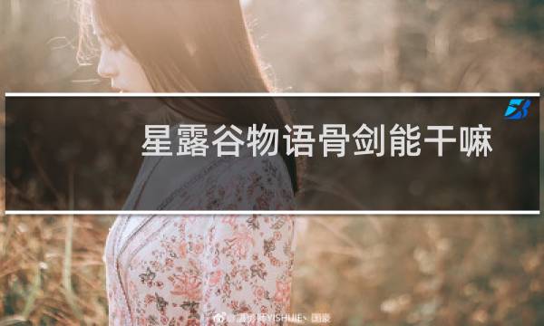 星露谷物语骨剑能干嘛