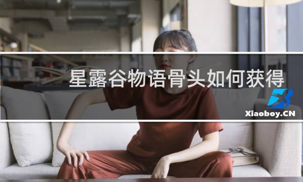 星露谷物语骨头如何获得