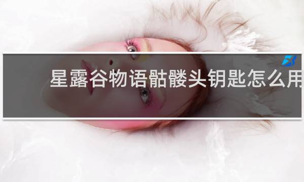 星露谷物语骷髅头钥匙怎么用