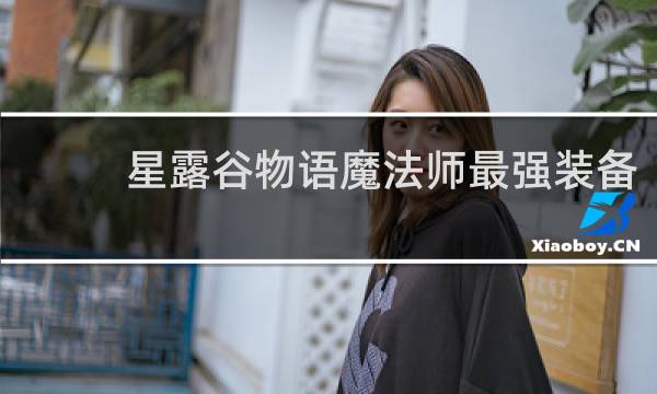 星露谷物语魔法师最强装备