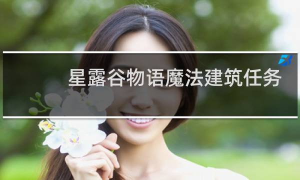 星露谷物语魔法建筑任务