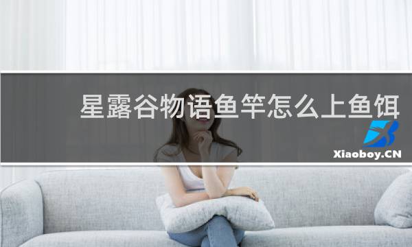 星露谷物语鱼竿怎么上鱼饵