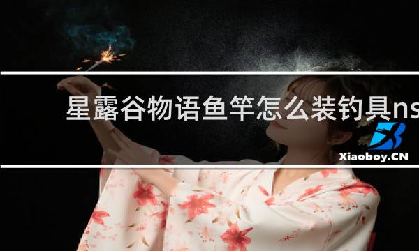 星露谷物语鱼竿怎么装钓具ns