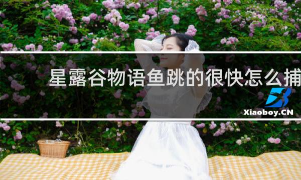 星露谷物语鱼跳的很快怎么捕