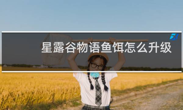 星露谷物语鱼饵怎么升级