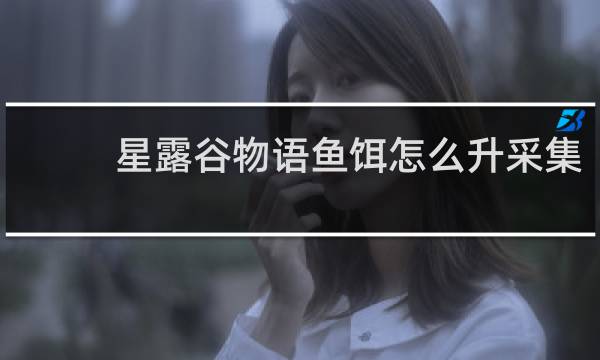 星露谷物语鱼饵怎么升采集