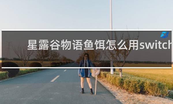 星露谷物语鱼饵怎么用switch