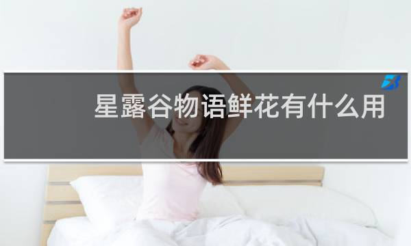 星露谷物语鲜花有什么用