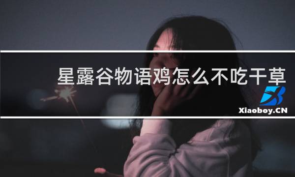 星露谷物语鸡怎么不吃干草