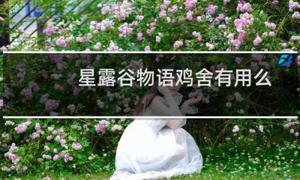 星露谷物语鸡舍有用么