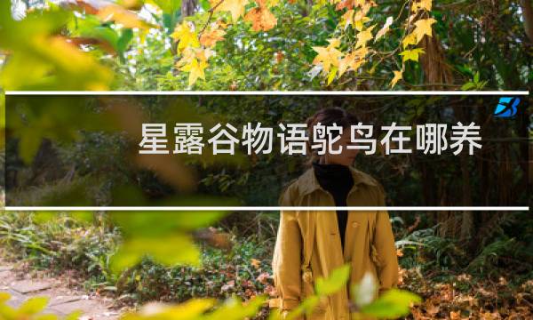 星露谷物语鸵鸟在哪养