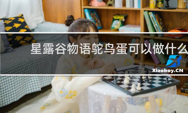 星露谷物语鸵鸟蛋可以做什么