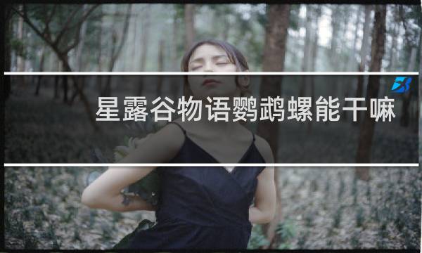 星露谷物语鹦鹉螺能干嘛