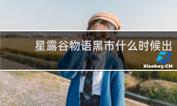 星露谷物语黑市什么时候出