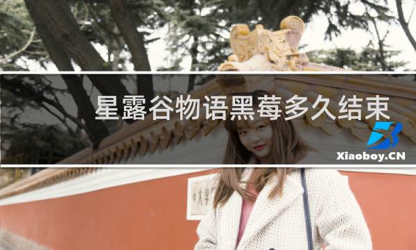 星露谷物语黑莓多久结束