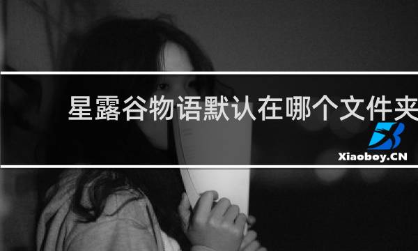 星露谷物语默认在哪个文件夹