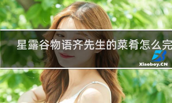 星露谷物语齐先生的菜肴怎么完成