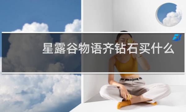 星露谷物语齐钻石买什么