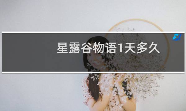 星露谷物语1天多久