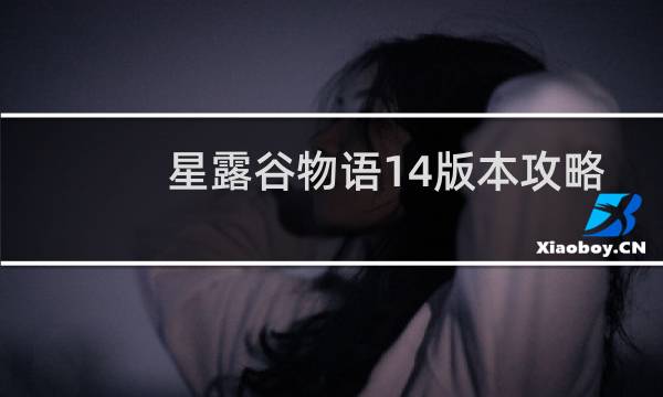 星露谷物语14版本攻略