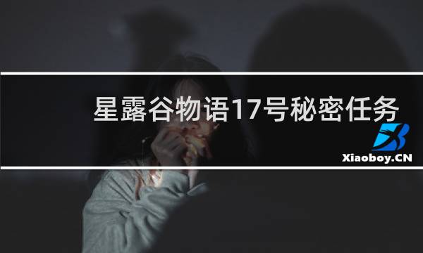 星露谷物语17号秘密任务