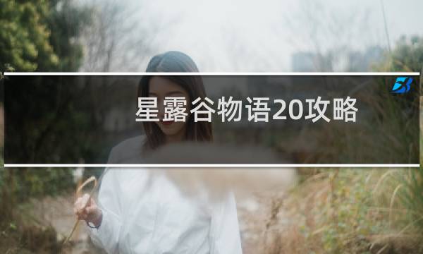 星露谷物语20攻略