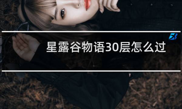 星露谷物语30层怎么过