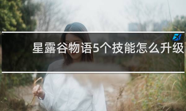 星露谷物语5个技能怎么升级