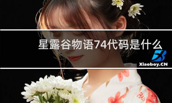星露谷物语74代码是什么