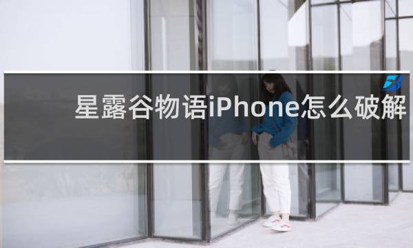 星露谷物语iPhone怎么破解