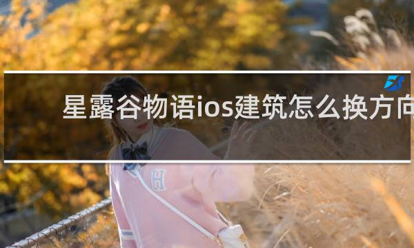 星露谷物语ios建筑怎么换方向