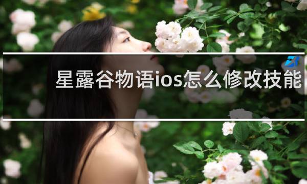 星露谷物语ios怎么修改技能