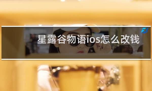 星露谷物语ios怎么改钱